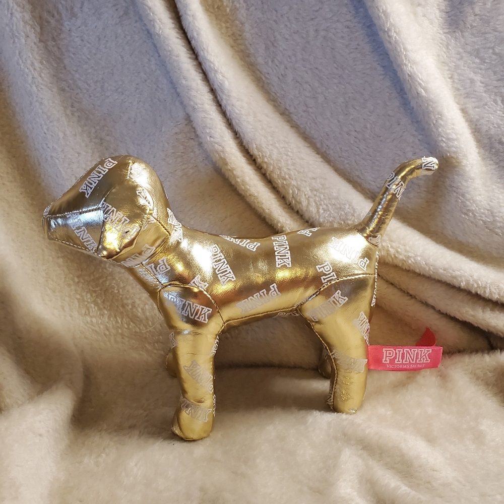 PINK Victoria Secret Gold Plush